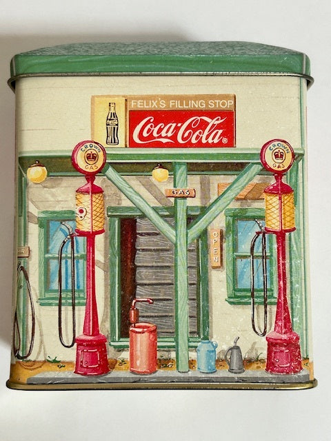 Vintage Coca-Cola Bristol Ware Collectible Tins Felix's Filling Stop (1992)