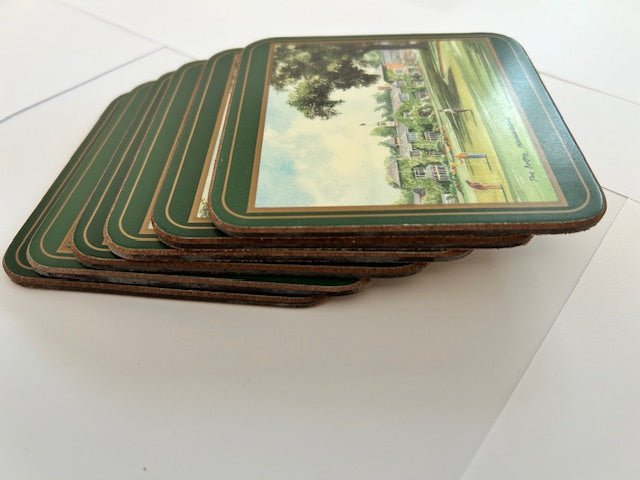 Vintage Pimpernel Coasters Championship Golf Set of 6