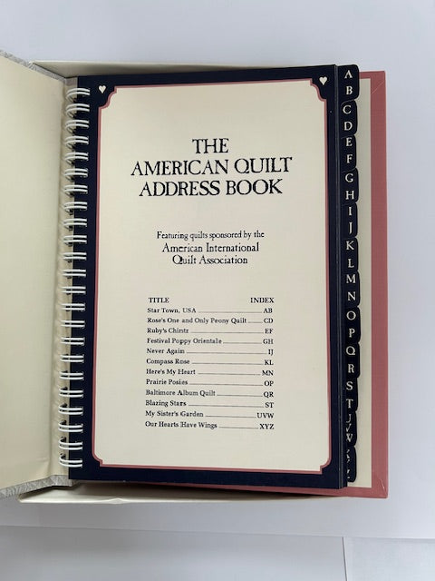 Vintage The American Quilt Address Book (1992)