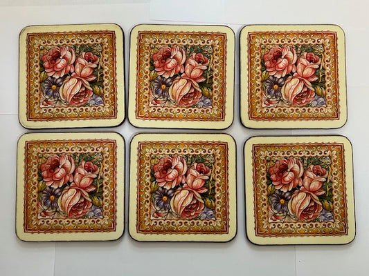 Vintage Pimpernel Coasters Potpourri Set of 6