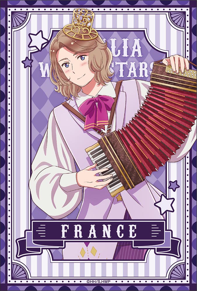 "Hetalia World Stars" Original Illustration Card Circus ver. (France)