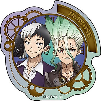 Original Illustration Lame Acrylic Badge Collection "Dr. Stone" (Senku/Gen)