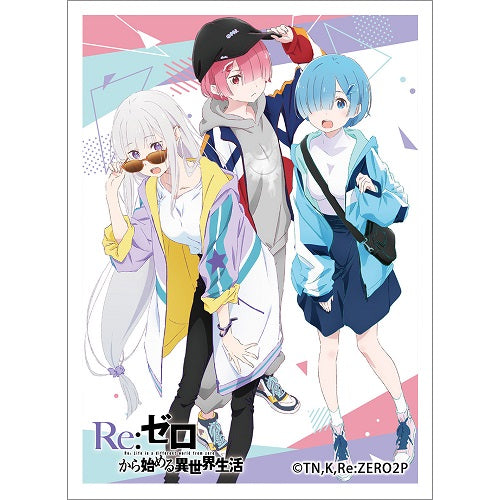 curtain damashii Character Sleeve "Re:Zero - Starting Life in Another World (Emilia & Ram & Rem)"