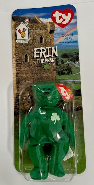 Vintage ty Erin the Bear Beanie Baby (1999 Limited Edition of McDonalds)